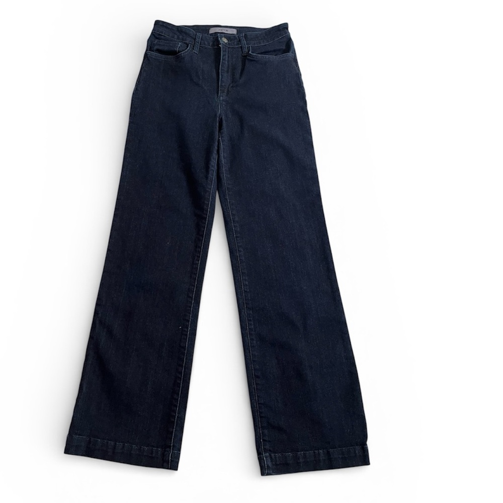 Joe’s Jeans Dark Navy blue High Waist Wide Leg Jean 28 x 31”
